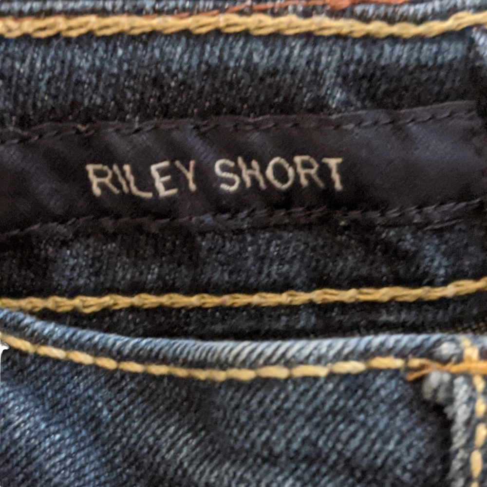4/$25  Lucky Riley girls shorts frayed rolled hem stretchy girls size 10 - Picture 7 of 9